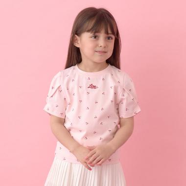 【大好評につき再入荷】【ソフトコットン】アソート総柄タックスリーブTシャツ