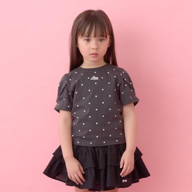 【大好評につき再入荷】【ソフトコットン】アソート総柄タックスリーブTシャツ