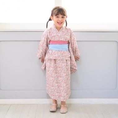 柄アソート・簡単着付け♪セパレート浴衣(帯2枚セット)