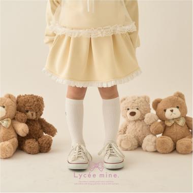 【Lycee mine バレエシリーズ】【セットアップ可】タックプリーツスカート(インパン付き)
