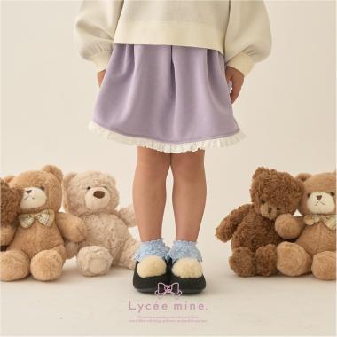 【Lycee mine バレエシリーズ】【セットアップ可】タックプリーツスカート(インパン付き)