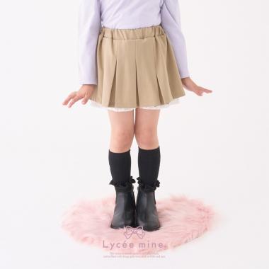 【Lycee mine バレエシリーズ】タックプリーツスカート(インパン付き)