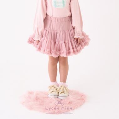 【Lycee mine バレエシリーズ】たっぷりチュチュチュールスカート(インパン付き)