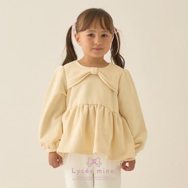 【Lycee mine バレエシリーズ】リボンカラーペプラムトップス