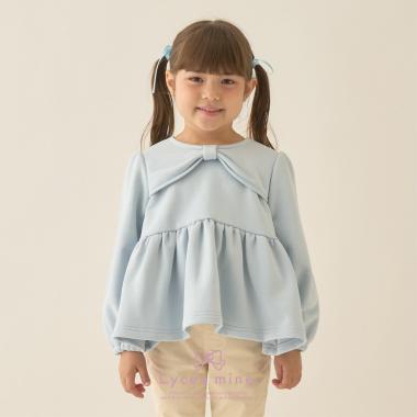 【Lycee mine バレエシリーズ】リボンカラーペプラムトップス