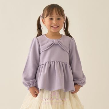 【Lycee mine バレエシリーズ】リボンカラーペプラムトップス