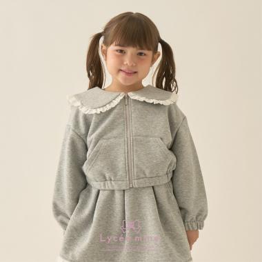 【Lycee mine バレエシリーズ】【セットアップ可】セーラーカラーフルジップスウェット