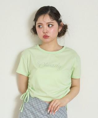 ストーンロゴ半袖Tシャツ【韓国ファッション】