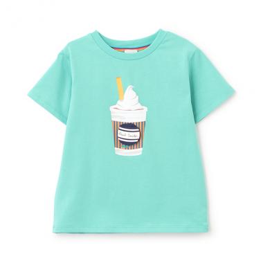 ドリンク恐竜ギミック半袖Tシャツ