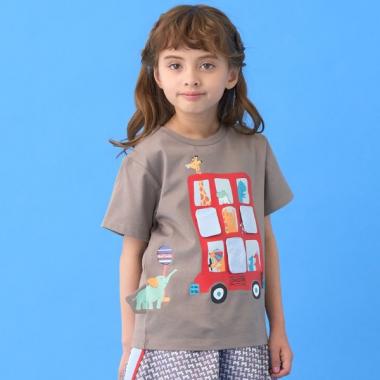 アニマルバスギミック半袖Tシャツ