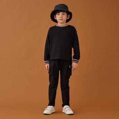 カットデニムカーゴロングパンツ