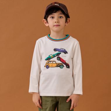 レトロカー長袖Tシャツ