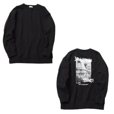 【再入荷】【プチプラ】【あったか】裏起毛・アソートバックフォトプリントトレーナー