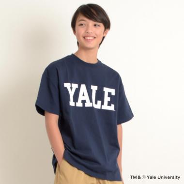 【YALE】コットン・半袖YALEロゴTシャツ