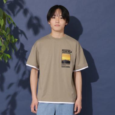 【Penfield】【防虫加工】アウトドアフォトプリント半袖Tシャツ