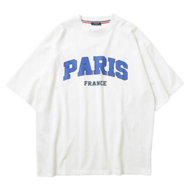 【トリコロールコレクション】PARISロゴプリントビッグTシャツ