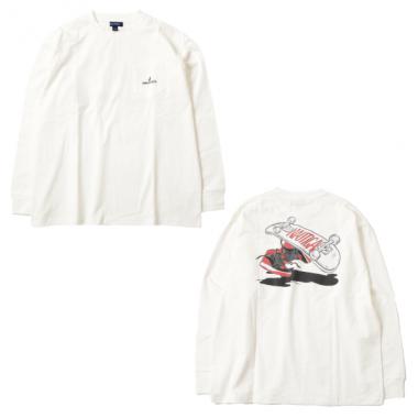 【NAUTICA】バックスケーターロゴ長袖Tシャツ