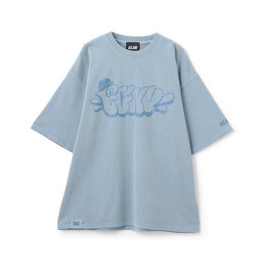 【FORGETNEVER】ヘビーウェイトピグメント加工プリントTシャツ