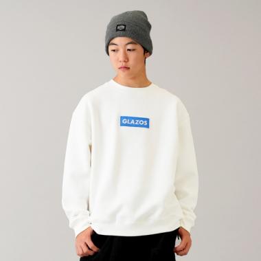 【毛玉になりにくい】裏起毛・ボックス刺繍ロゴトレーナー