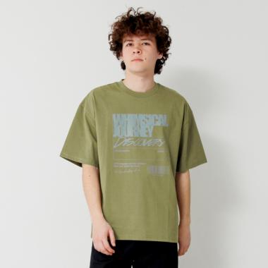 【大人向けサイズあり】フロントリフレクタープリントビッグ半袖Tシャツ