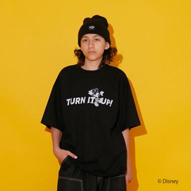 【GLSW.】【DISNEY】ミッキーマウス/フロントプリント半袖Tシャツ