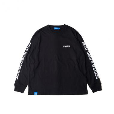 袖ロゴプリント長袖Tシャツ