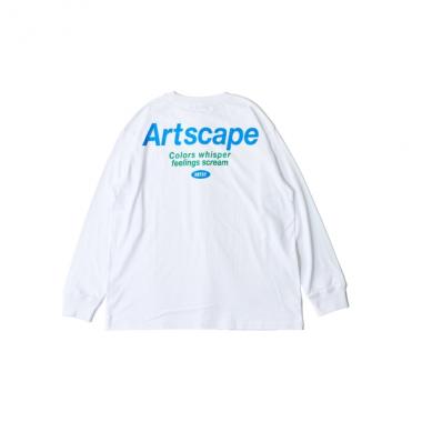 ポケットロゴプリント長袖Tシャツ