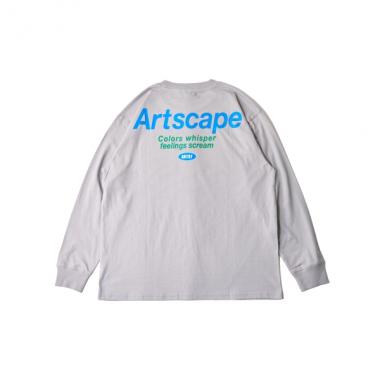 ポケットロゴプリント長袖Tシャツ