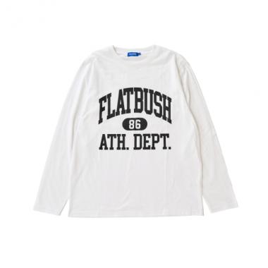 【プチプラ】フロントカレッジロゴ長袖Tシャツ