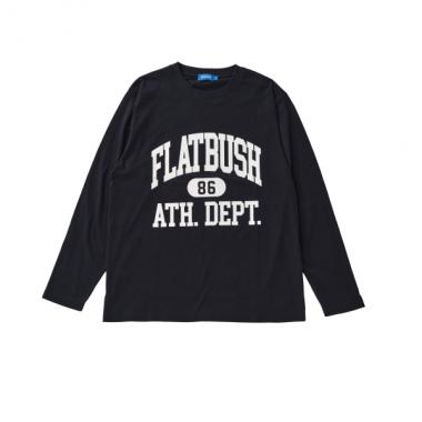 【プチプラ】フロントカレッジロゴ長袖Tシャツ
