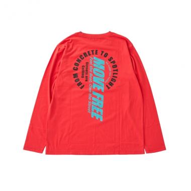 【プチプラ】バックサークルロゴ長袖Tシャツ