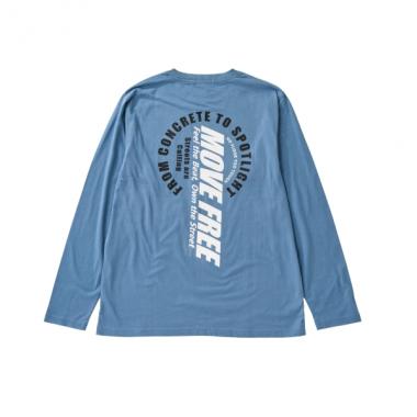 【プチプラ】バックサークルロゴ長袖Tシャツ