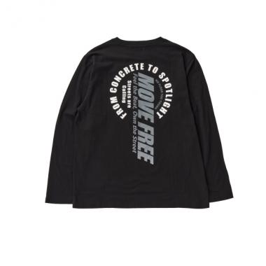 【プチプラ】バックサークルロゴ長袖Tシャツ