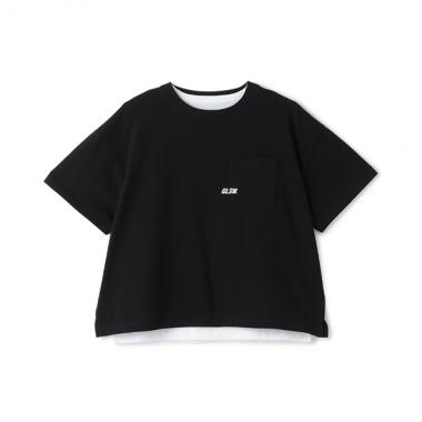 【SKIT0LY】【接触冷感】ハイクールコットン・タンクトップつき5部袖Tシャツ