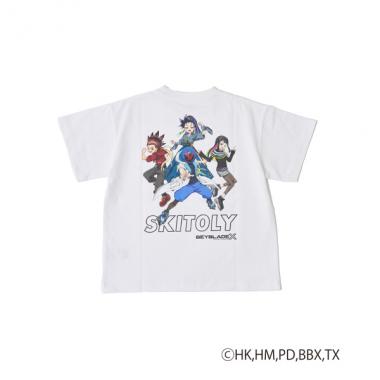 【SKIT0LY】【BAYBLADE X】プリント半袖Tシャツ