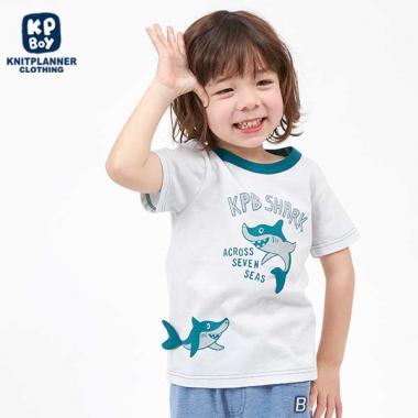 サメモチーフの半袖Tシャツ(100～130)