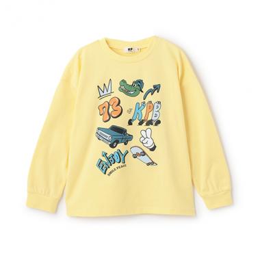 KPBポッププリント長袖Tシャツ