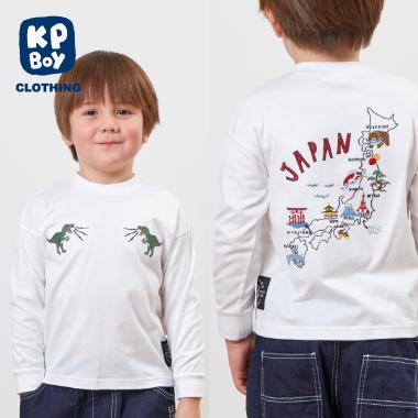 日本製/JAPANモチーフ長袖Tシャツ