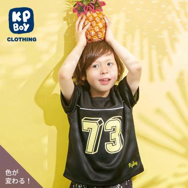 紫外線で色の変わるプリント メッシュキシリトール加工Ｔシャツ