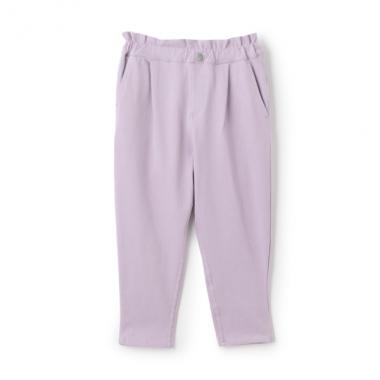 【クロップド丈】ウエストフリルムジテーパードパンツ