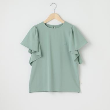 【AMI】袖フレアボーダーTシャツ