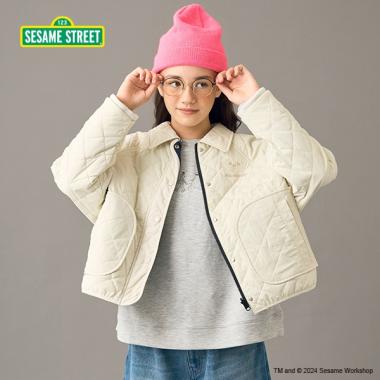 【AMI】セサミストリートリバーシブル中綿ブルゾン