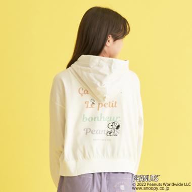 【PEANUTS】レインボーロゴパーカ