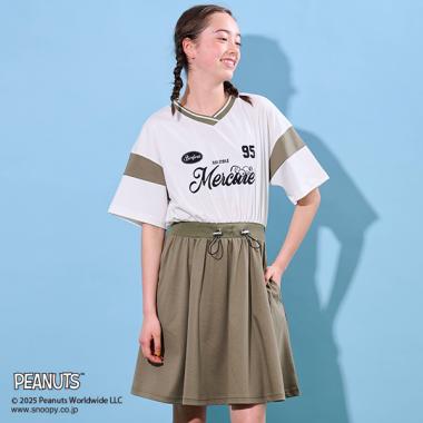 【PEANUTS】【接触冷感】ドッキングカットワンピース