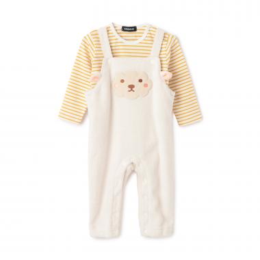 アニマルTシャツ×ボアサロペットセット