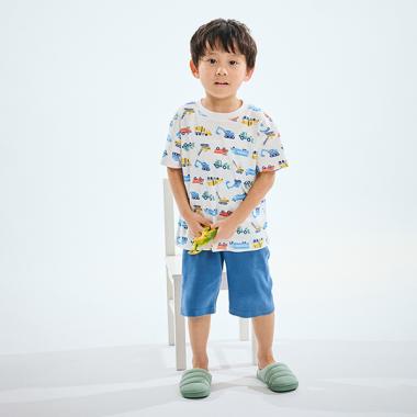 総柄半袖Tシャツルームウェア