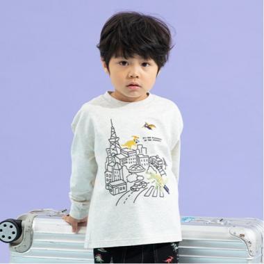 旅ザウルス長袖Tシャツ