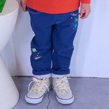 宇宙ザウルスロング丈ストレートパンツ