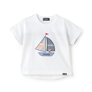 ヨットアップリケ半袖Tシャツ