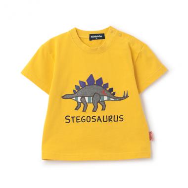 【人気商品再入荷】【直営店で取り扱い無し】恐竜アップリケ半袖Tシャツ